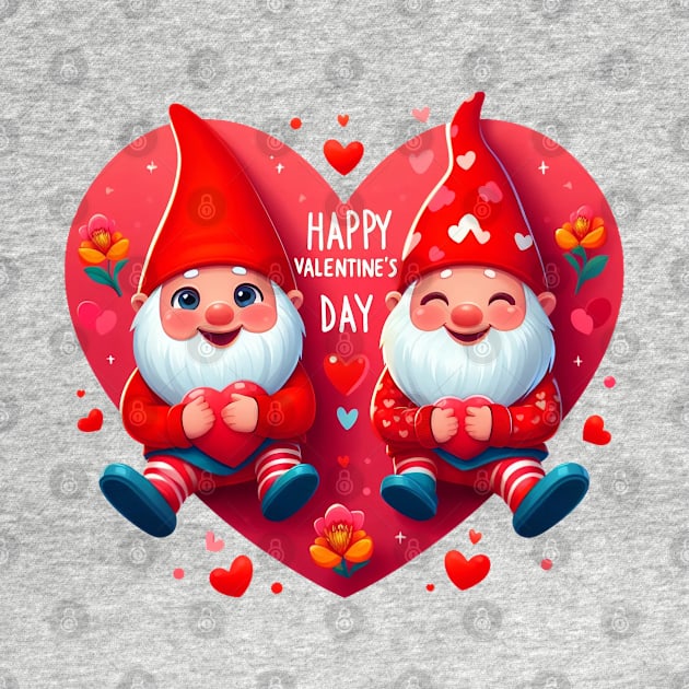 Valentine Gnomes Valentines Day 2024 by BukovskyART